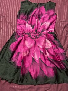 New Short Printed Black Dress
