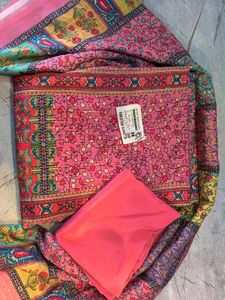 Party Wear Suit Fabric With Printed Duppata