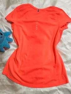 Nike Authentic Neon Orange Running T Shirt