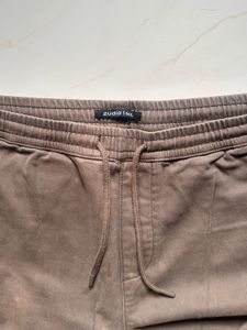 Zudio Brown Cargo Joggers - Size 34