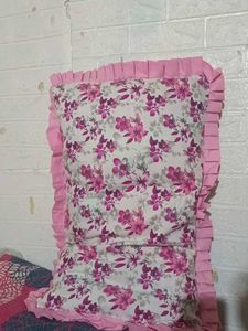 PINK FLOWER PILLOW COVER CASE 1 PIECE ONLY