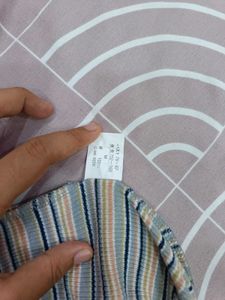 Striped Ribbed Top