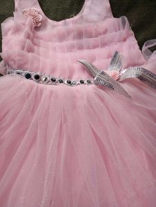 Pink Tulle Flower Girl Dress