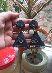 2 Mirror Work Earrings