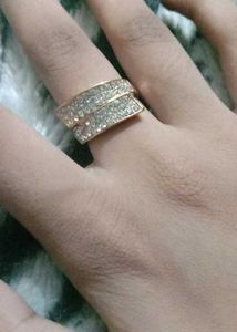 Sparkling Gold-Tone Ring