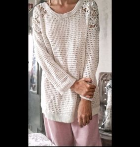 Oversized Crochet Top