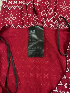 Red Patterned Pajama Set