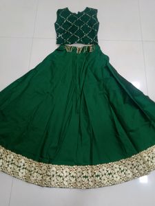 Emerald Green Lehenga Choli Set