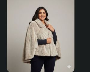 Faux Fur Cape - Elegant & Cozy