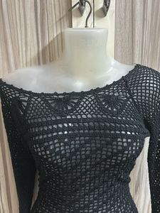 Crochet Long Sleeve Top