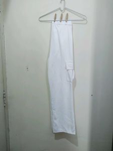 MHK Fashion White Cargo Pant Trousers