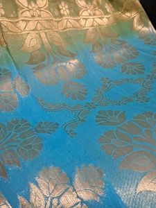 Elegant Green &amp; Blue Banarsi Style Dupatta 💙