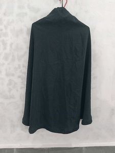 Elegant Black Button-Down Abaya
