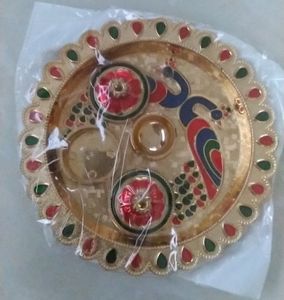 (Qty 1) Puja Thali&#39;s (Design No 5)