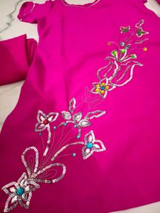 !!Sale!!💗Hot Pink Kurta Salwar Dupatta Set..💗
