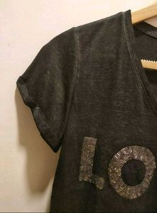 LOVE Sequin Graphic Tee