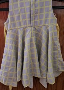 combo of baby girl frock and frilled skirt