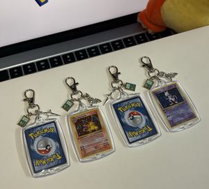 Mini Pokemon Trading Card Keychain