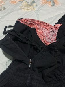 Black Custom Dress Knee Length