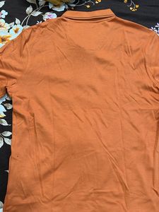 Louis Philippe Men&#39;s Orange Polo Shirt