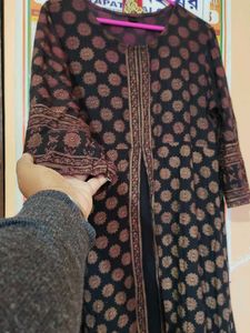 Elegant Floral Print Kurta