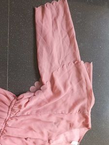 Blouson Style Pink Top