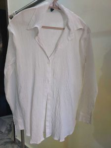 White Textured Shirt