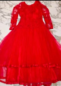DROPPED 💯 Red Flared Gown..❤️🍒