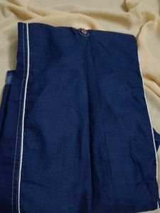 Denim Kurti with Floral Detail