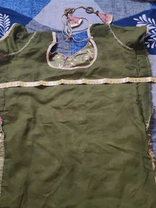 Green Pink Patiyala Suit