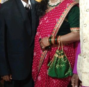 Saree With Redimed Blouse Size 36+