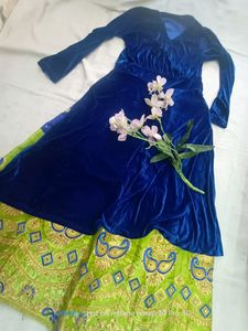 Partywear Lehnga Kurti Suit Set