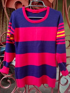 Red And Blue Checked Sweater