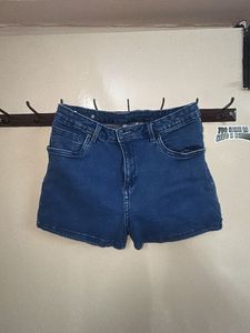 Blue Denim Shorts - Westside