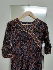 Floral Print Anarkali Kurti