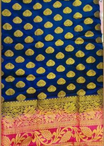 Elegant Blue Silk Saree