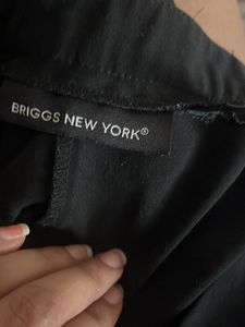 High Waist Rise Black Office Wear Trouser Pants