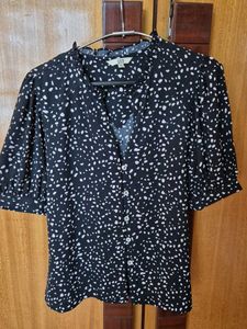 Black & White Print Top