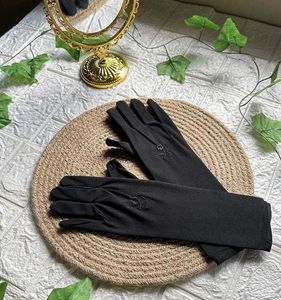 Black Embroidered Gloves