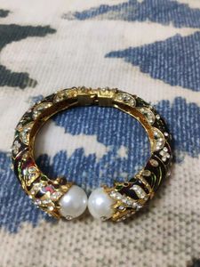 Pearl & Rhinestone Bangle