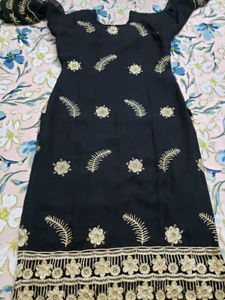 No Flaws 1inch Margin Thread Work Z Black Suit