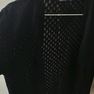 black cardigan