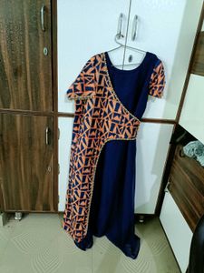 Elegant Blue Printed Kurta