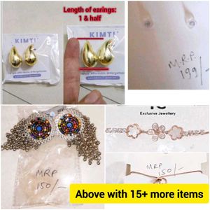 18 Piece Jwellery New earrings Bracelet Bangles