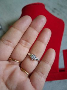 Elegant Flower Ring Pure Silver