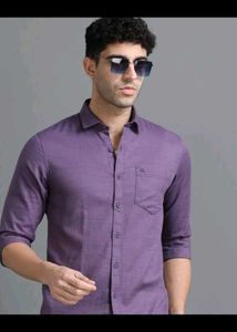 Men's Purple Casual Shirt
