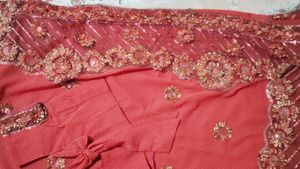 Heavy Worked Designer Saree With Blouse
