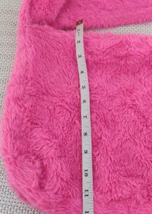Hot Pink Fuzzy Shoulder Bag