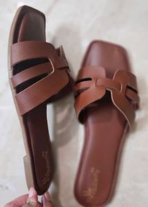 Brown Flats Hermes Inspired