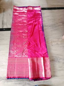 Kanjeevaram Saree With Blouse Attached New